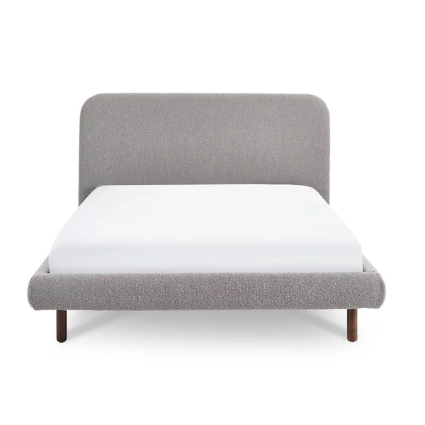 Hannah King Bed 150Cm - Grey Boucle - Living with Luxury