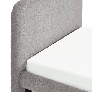 Hannah King Bed 150Cm - Grey Boucle - Living with Luxury