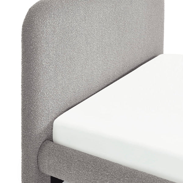 Hannah King Bed 150Cm - Grey Boucle - Living with Luxury
