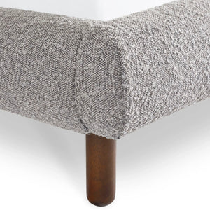 Hannah King Bed 150Cm - Grey Boucle - Living with Luxury