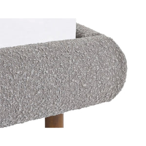 Hannah King Bed 150Cm - Grey Boucle - Living with Luxury