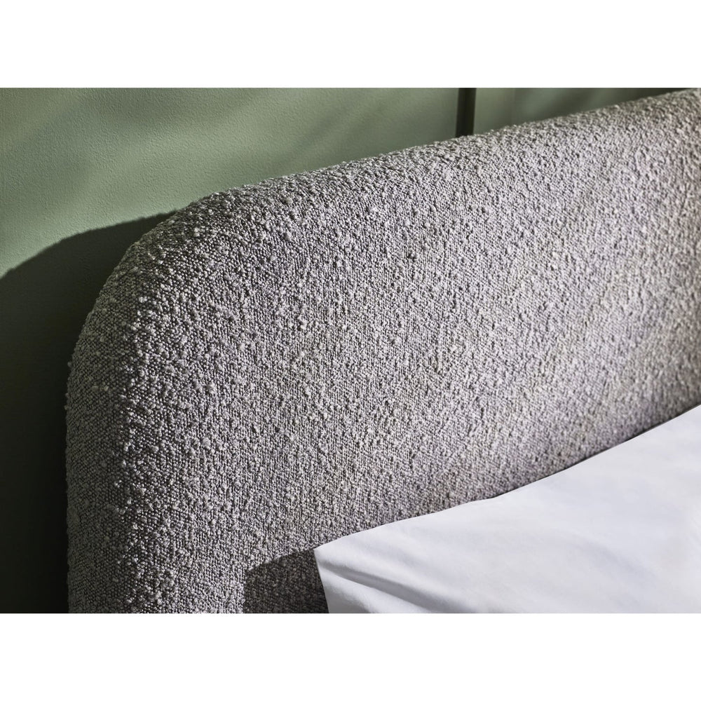 Hannah King Bed 150Cm - Grey Boucle - Living with Luxury