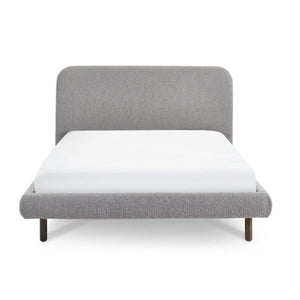 Hannah King Bed 150cm - Grey Boucle - Living with Luxury