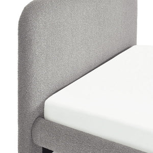 Hannah King Bed 150cm - Grey Boucle - Living with Luxury