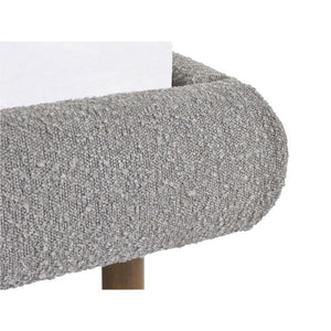 Hannah King Bed 150cm - Grey Boucle - Living with Luxury