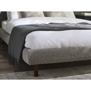 Hannah King Bed 150cm - Grey Boucle - Living with Luxury