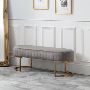 Harrogate Bench Grey - Living with Luxury