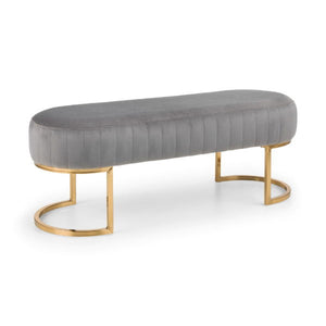 Harrogate Bench Grey - Living with Luxury