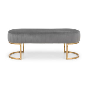 Harrogate Bench Grey - Living with Luxury