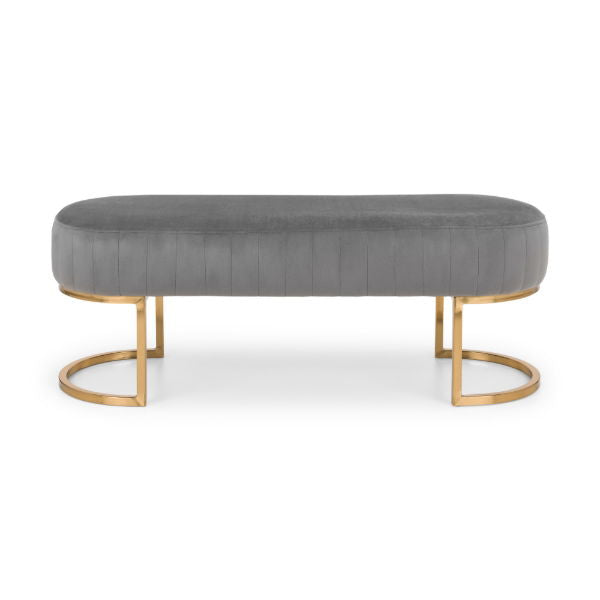 Harrogate Bench Grey - Living with Luxury