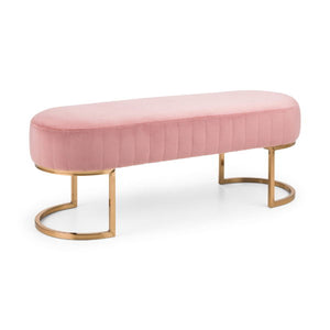 Harrogate Bench Pink - Living with Luxury