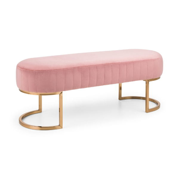Harrogate Bench Pink - Living with Luxury
