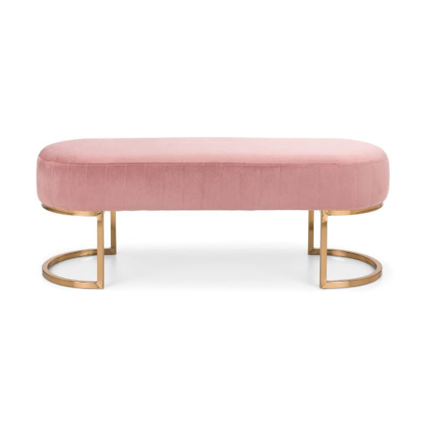 Harrogate Bench Pink - Living with Luxury