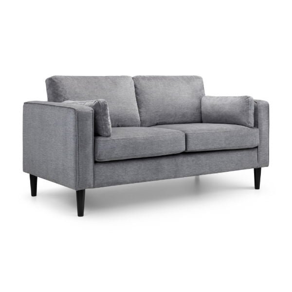 Hayward 2 Seater Sofa Grey Chenille Fabric - Living with Luxury