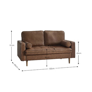 Henley 2 Seater Sofa With Bolsters - Living with Luxury