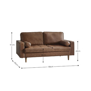 Henley 3 Seater Sofa With Bolsters - Living with Luxury