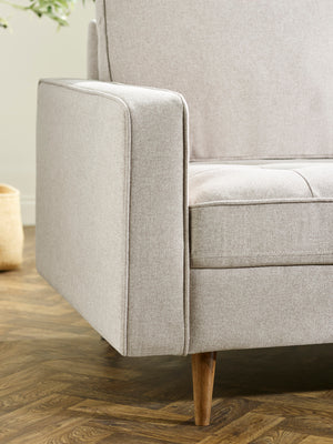 Henrietta Beige Upholstered 2 Seater Sofa - Living with Luxury
