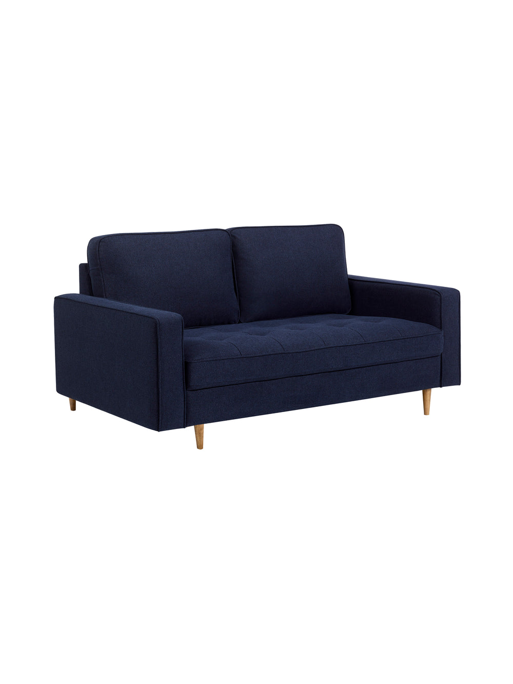 Henrietta Deep Blue Linen Upholstered 3 Seater Sofa - Living with Luxury