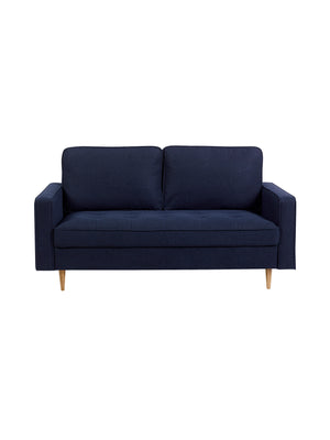 Henrietta Deep Blue Linen Upholstered 3 Seater Sofa - Living with Luxury