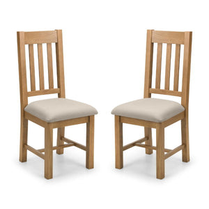 Hereford Dining Chair – Oak with Taupe Linen Seat - Living with Luxury
