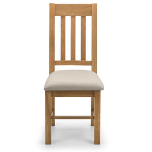 Hereford Dining Chair – Oak with Taupe Linen Seat - Living with Luxury