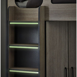 Hercules High Sleeper - Woodgrain & Anthracite - Living with Luxury