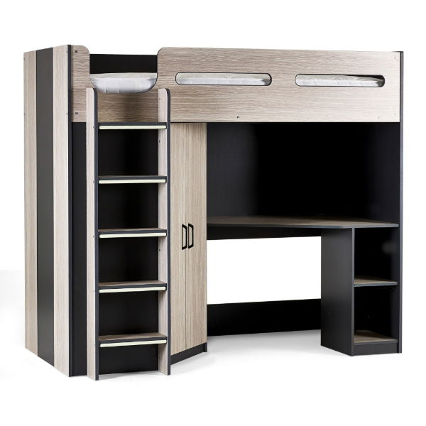 Hercules High Sleeper - Woodgrain & Anthracite - Living with Luxury