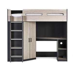 Hercules High Sleeper - Woodgrain & Anthracite - Living with Luxury