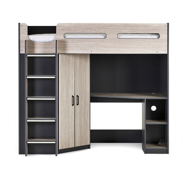 Hercules High Sleeper - Woodgrain & Anthracite - Living with Luxury