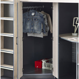Hercules High Sleeper - Woodgrain & Anthracite - Living with Luxury