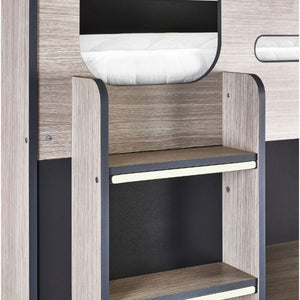 Hercules High Sleeper - Woodgrain & Anthracite - Living with Luxury