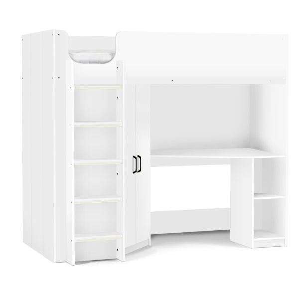 Hercules High Sleeper - All White - Living with Luxury