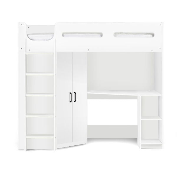 Hercules High Sleeper - All White - Living with Luxury
