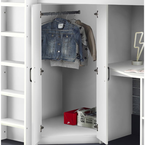 Hercules High Sleeper - All White - Living with Luxury