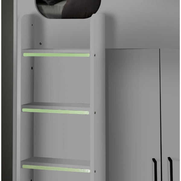 Hercules High Sleeper - All White - Living with Luxury