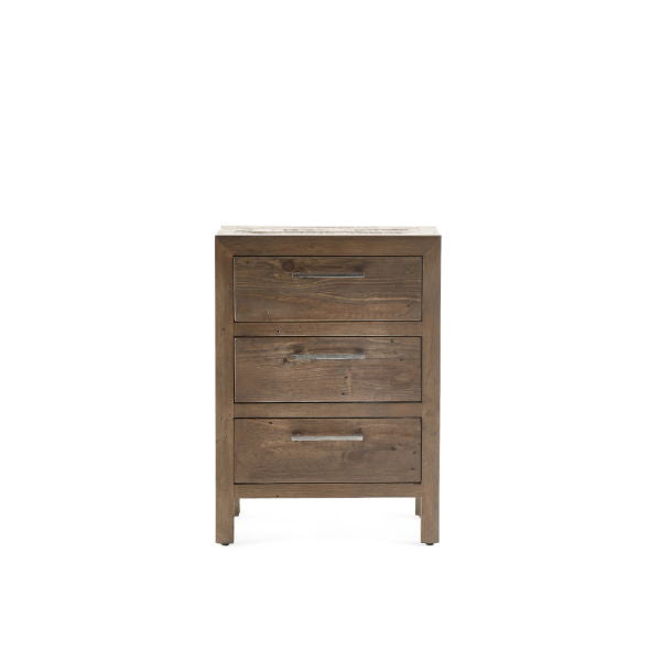 Heritage 3 Drawer Bedside - Living with Luxury