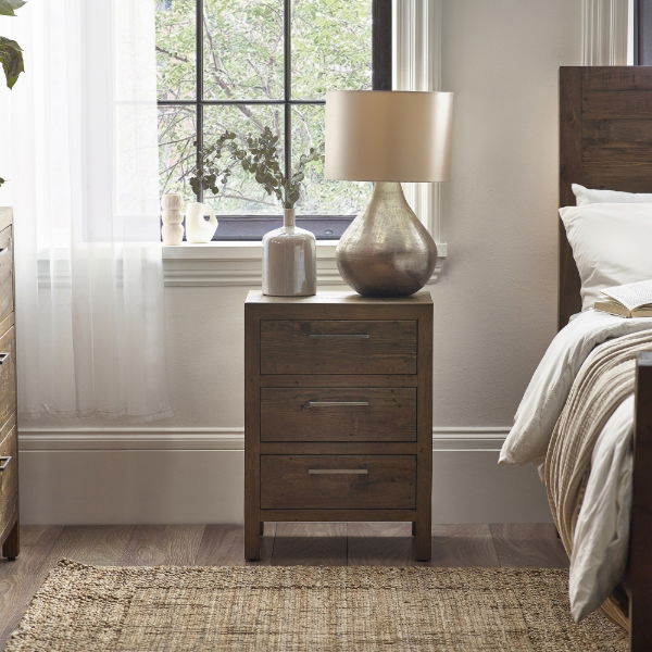 Heritage 3 Drawer Bedside - Living with Luxury