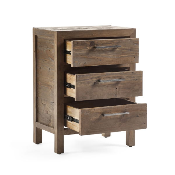 Heritage 3 Drawer Bedside - Living with Luxury