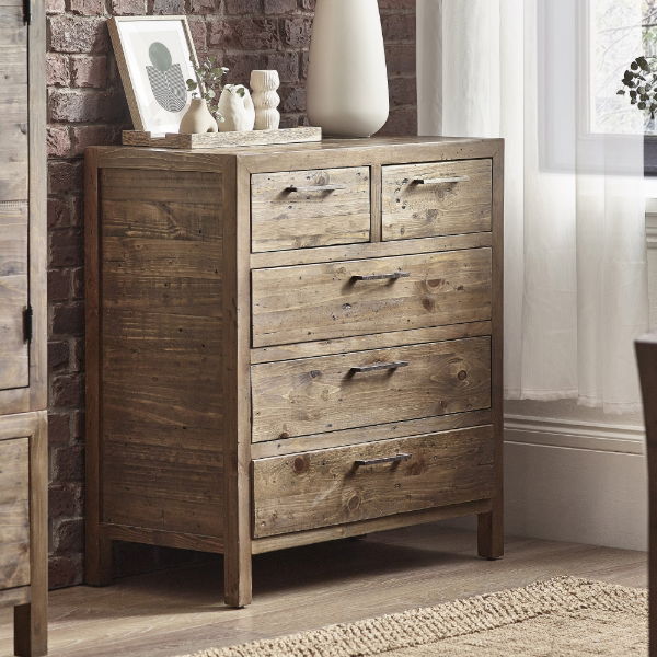 Heritage 3+2 Drawer Chest - Living with Luxury