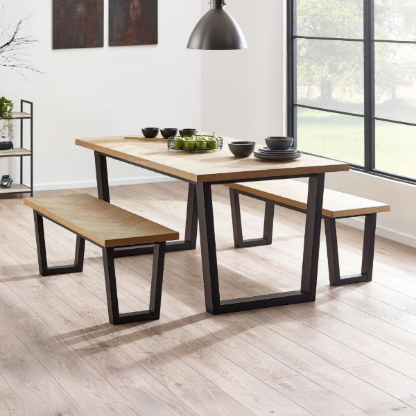 Hilton Dining Bench - Living with Luxury