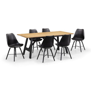 Hockley Table Black/Oak - Living with Luxury