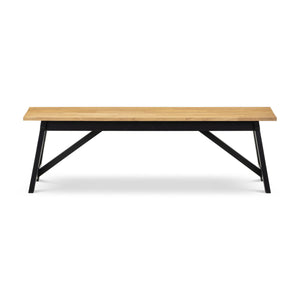 HOCKLEY BENCH BLACK/OAK - Living with Luxury