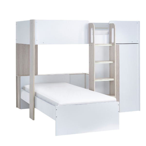 Horizon Bunk Bed - Pale Wood And White - Living with Luxury