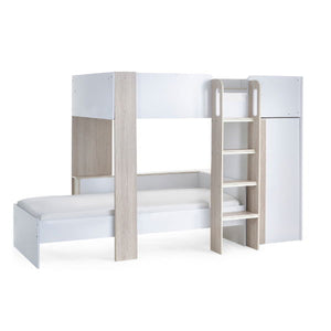 Horizon Bunk Bed - Pale Wood And White - Living with Luxury