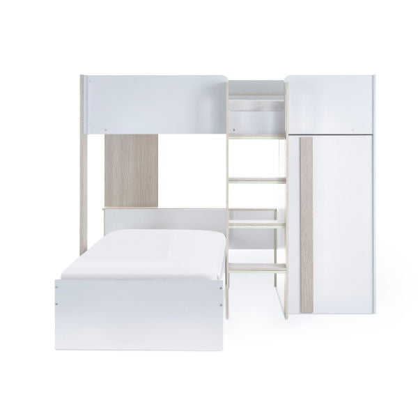 Horizon Bunk Bed - Pale Wood And White - Living with Luxury