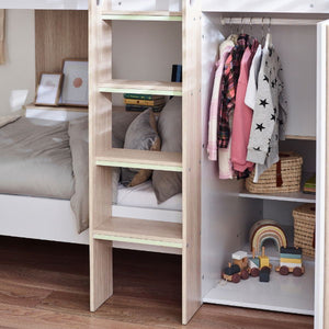 Horizon Bunk Bed - Pale Wood And White - Living with Luxury