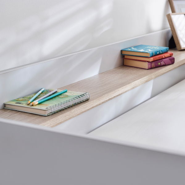 Horizon Bunk Bed - Pale Wood And White - Living with Luxury