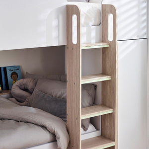 Horizon Bunk Bed - Pale Wood And White - Living with Luxury