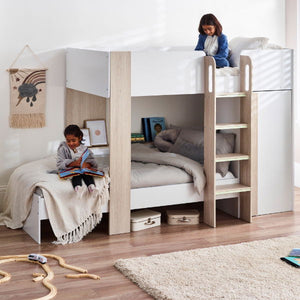 Horizon Bunk Bed - Pale Wood And White - Living with Luxury