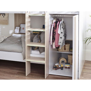 Horizon Bunk Bed - Pale Wood And White - Living with Luxury